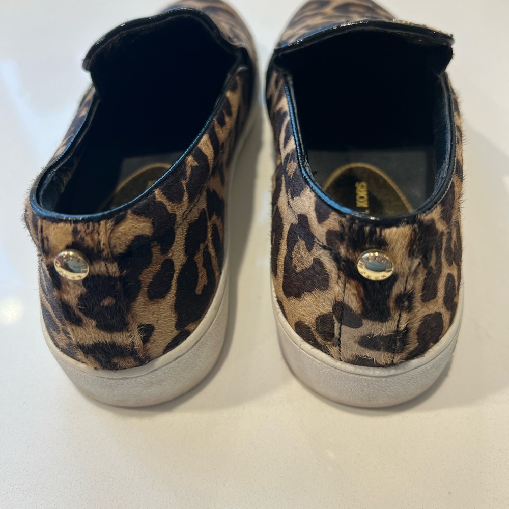 Michael Kors Leopard Print Slip-On Shoes - Picture 3 of 4